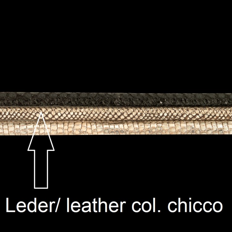 Lederband, D 5mm, L 40 cm, col. chicco