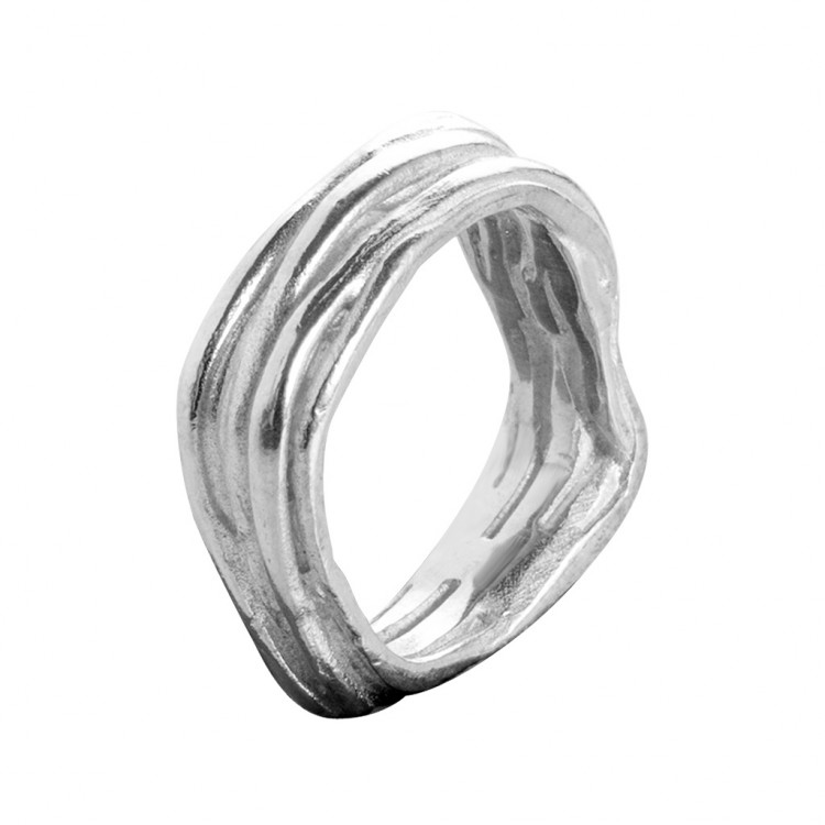 Ring LUNED, Silber