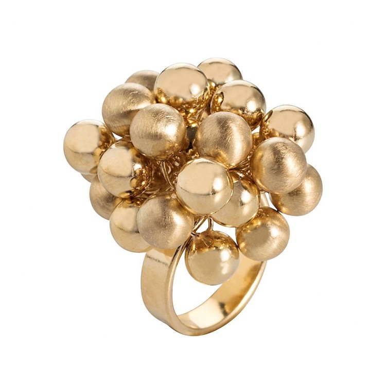 Ring FIORE, col. gold, ring size adjustable
