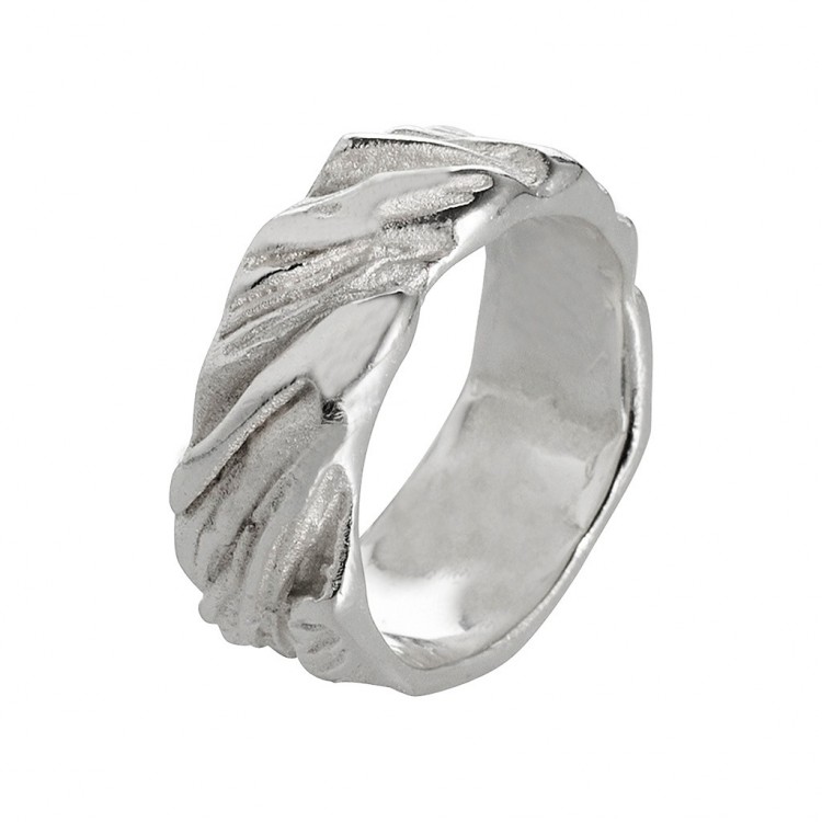 Ring CORTEX small, silver