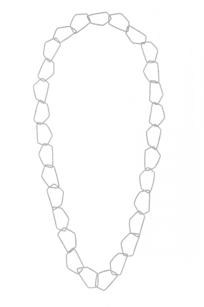 Collier N075S-CO-1, col. silber
