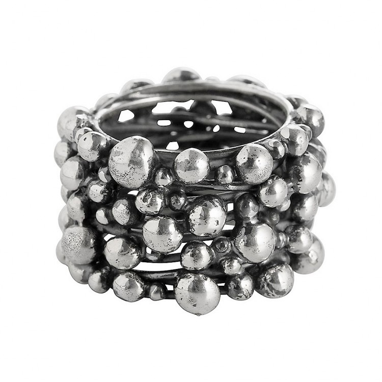 Ring TANUJ006, silver  oxydized