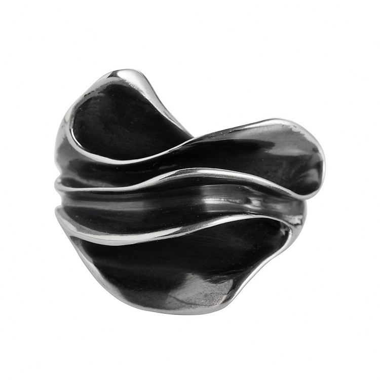 Ring TANUJ008 small, silver oxyd., size 60