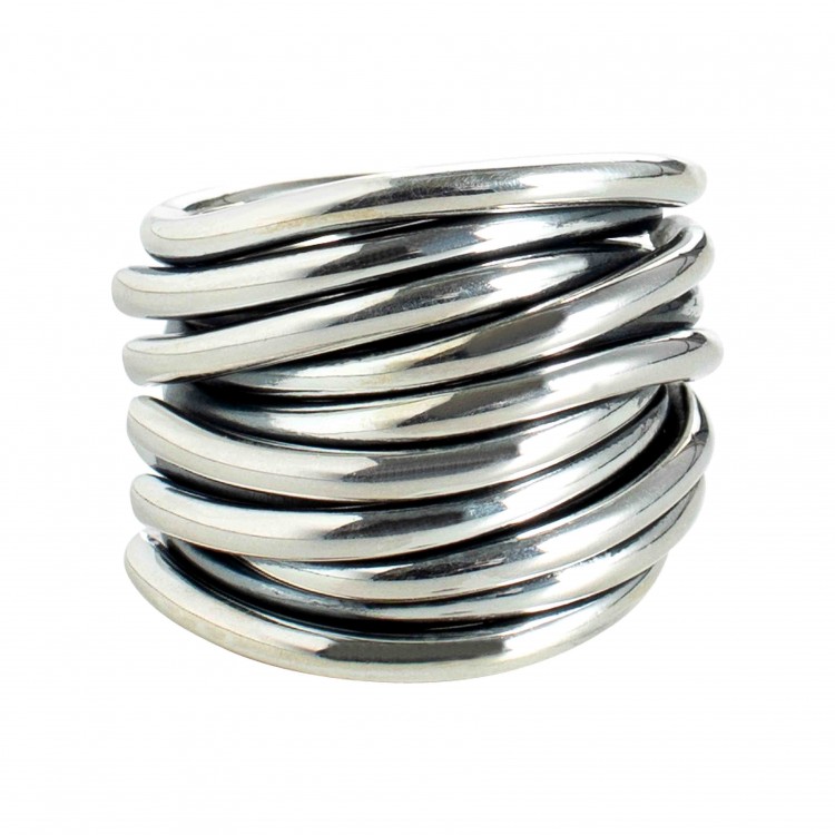 Ring TANUJ050, Silber oxidiert