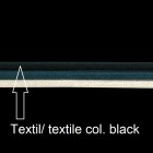String, D 5mm, L 60 cm, col. black