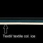 Textilband, D 3mm, L 80 cm, col. ice