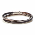 Bracelet AMORINI, col. ebano/bordeaux, size SM