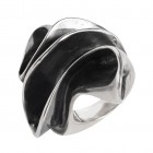 Ring TANUJ008 large, silver oxyd., size 54