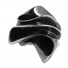 Ring TANUJ008 large, silver oxyd., size 60