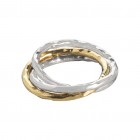 Ring TANUJ022, silver part. gold plated, size 52