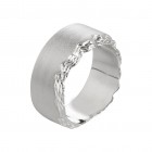 Ring TANUJ034, silver satin size 60