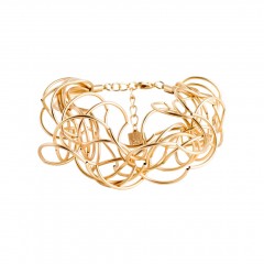 Armband CURLY, col. gold satiniert
