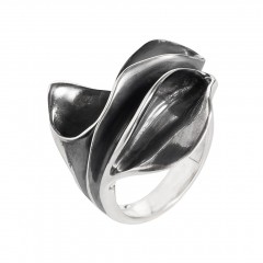 Ring TANUJ008 small, Silber oxidiert