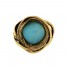 Ring PRENSES, col. gold antik, Achat, Gr. M/L