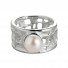 Ring CLARA, silver with pearl size 58