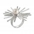 Ring ASTRA, Silber 925°° mit Silber mit Perle, Größe