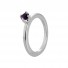 Ring ESS070, silver amethyst,