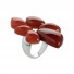 Ring TANUJ004, silver & carneol, size 52