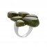 Ring TANUJ004, silver & green garnet, size 54
