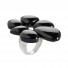Ring TANUJ004, silver & onyx, size 58